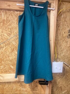 MIKAELA/Sleeveless Teal A-Line Dress